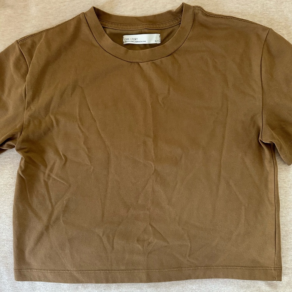 Cognac color Oak+Fort t-shirt